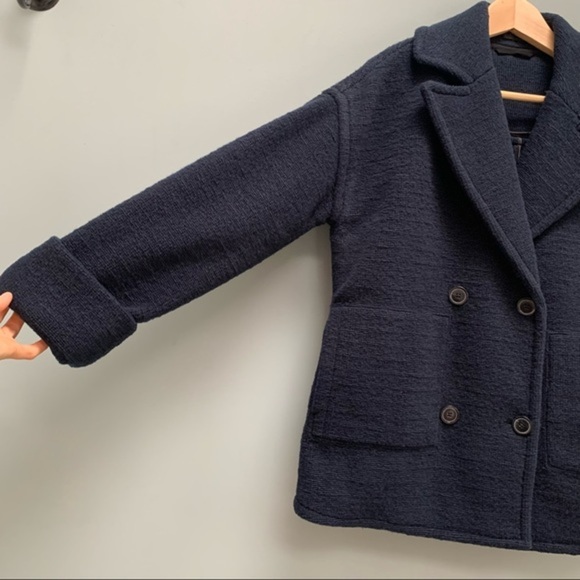 ATM Anthony Thomas Melillo Navy Boucle Peacoat XS - Picture 9 of 13